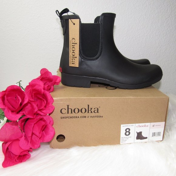 chooka Shoes - BNIB Chooka Eastlake Chelsea Rain Boot in Black